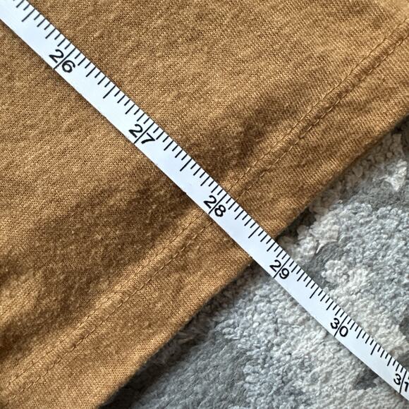 Anthropologie V Neck Loose Fit Tank Top Burnt‎ Orange Sienna Size Medium Boho - Picture 7 of 8